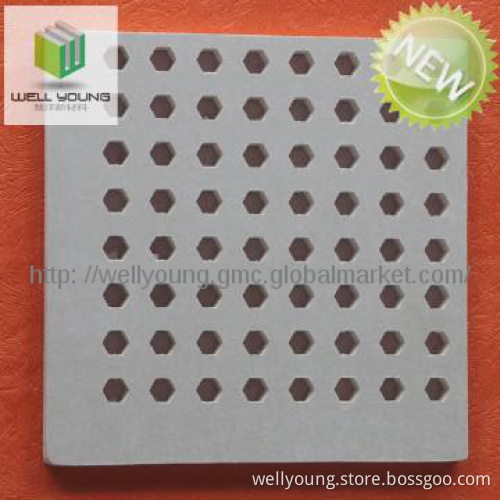 Honeycomb perforation gypsum ceiling tiles
